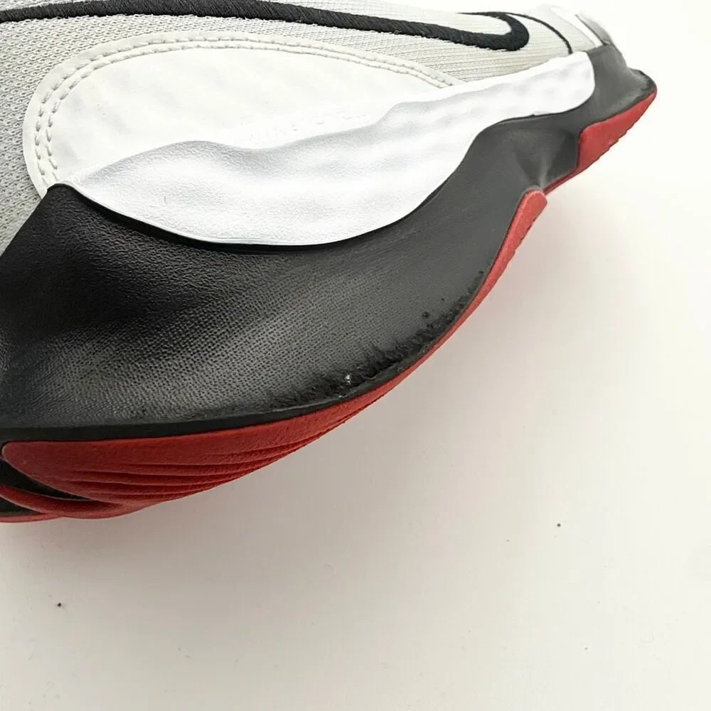 Nike Men’s Renew Elevate 3 Basketball Sneakers in Black White Red Colorway - US